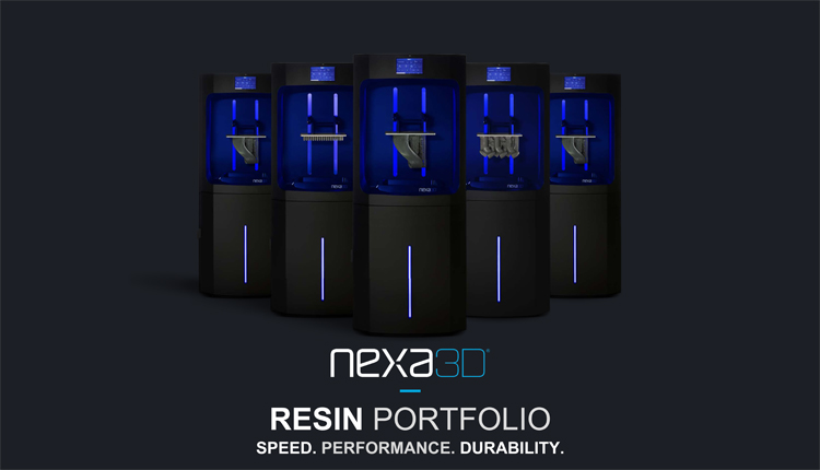 Sieben Materialien werden für die neue NXE400 angeboten. Mit dem xGPP-Blue erreicht die Maschine ihre höchste Produktionsgeschwindigkeit